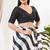 Women's silk padded back open elbow sleeves saree blouse