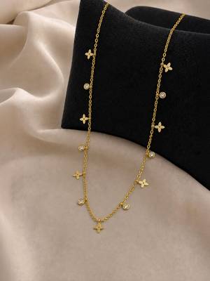 Anti tarnish stainless steel charm necklace chain 2