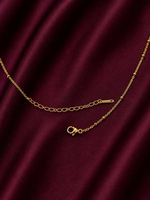 Anti tarnish stainless steel charm necklace chain 5