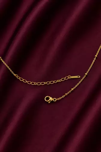 Anti tarnish stainless steel charm necklace chain