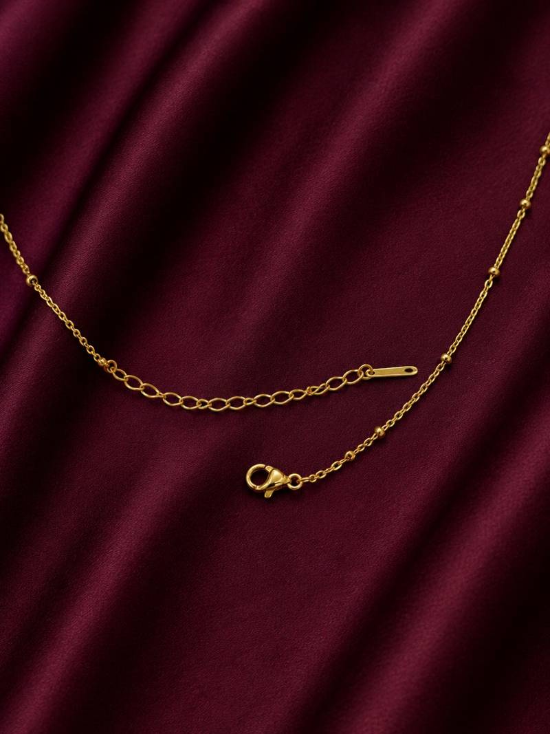 Anti tarnish stainless steel charm necklace chain