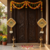 Handmade Shubh Labh Door Hanging with Golden Pink Thread Work Traditional Home Wall Hanging (Pack of 2)