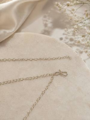 Silver plated cubic zircon double line kamarbandh waist chain 5
