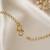 Gold plated cubic zircon double line kamarbandh waist chain