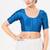 Women's tafeta silk padded front open elbow sleeves saree blouse