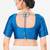 Women's tafeta silk padded front open elbow sleeves saree blouse