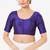 Women's tafeta silk padded front open elbow sleeves saree blouse