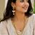 Gold plated layered meenakari necklace set