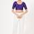 Women's tafeta silk padded front open elbow sleeves saree blouse