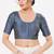 Women's tafeta silk padded front open elbow sleeves saree blouse