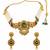Gold plated rajwadi heritage choker necklace set