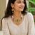 Gold plated rajwadi heritage choker necklace set