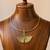 Ginkgo leaf anti tarnish necklace set
