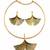 Ginkgo leaf anti tarnish necklace set
