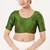 Women's tafeta silk padded front open elbow sleeves saree blouse