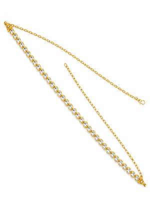 Gold plated cz adjustable kamarbandh waist belt 2