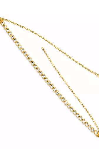 Gold plated cz adjustable kamarbandh waist belt