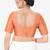 Women's tafeta silk padded front open elbow sleeves saree blouse