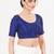 Women's tafeta silk padded front open elbow sleeves saree blouse