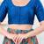 Women's dupion silk padded front open elbow sleeves saree blouse