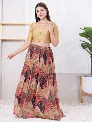 Women's dupion silk padded front open elbow sleeves saree blouse 5