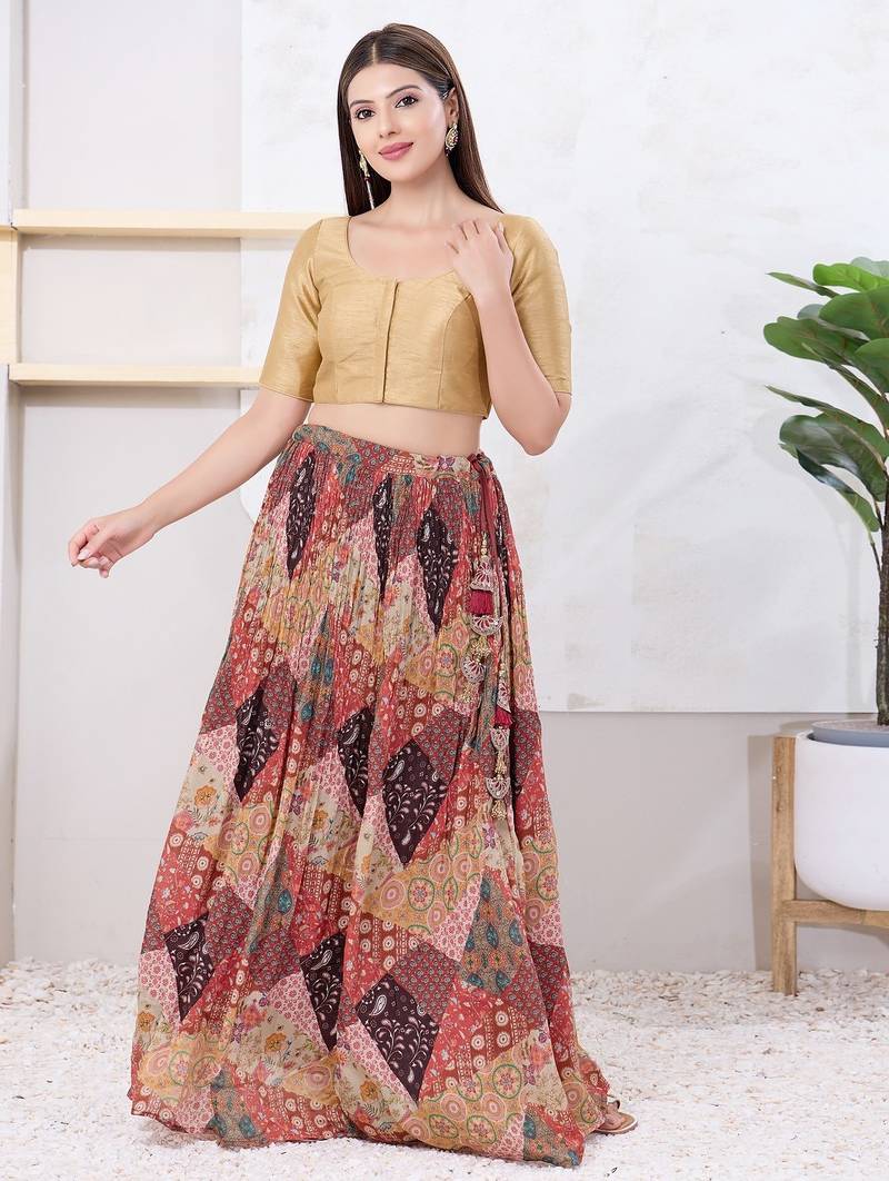 Women's dupion silk padded front open elbow sleeves saree blouse