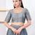 Women's dupion silk padded front open elbow sleeves saree blouse