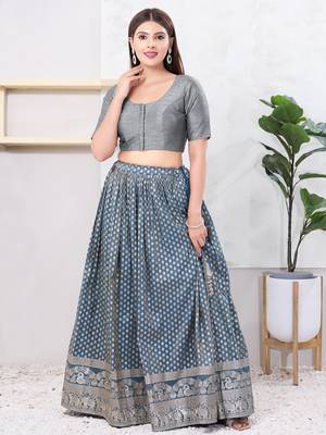 Women's dupion silk padded front open elbow sleeves saree blouse 5