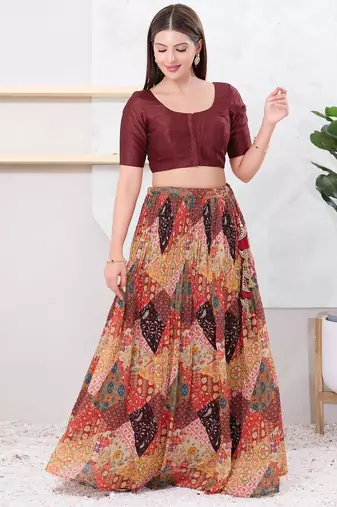 Women's dupion silk padded front open elbow sleeves saree blouse