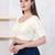 Women's dupion silk padded front open elbow sleeves saree blouse