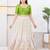 Women's dupion silk padded front open elbow sleeves saree blouse