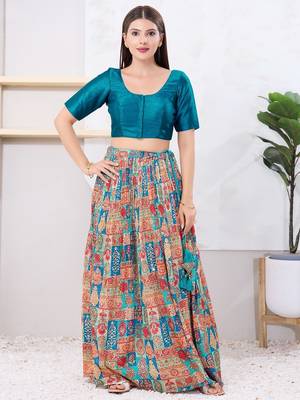 Women's dupion silk padded front open elbow sleeves saree blouse 5