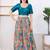 Women's dupion silk padded front open elbow sleeves saree blouse