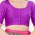 Women's dupion silk padded front open elbow sleeves saree blouse