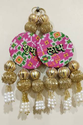 Handmade Hanging Traditional Design Decorative for Home Wall Decor Festive Decoration (Pack of 2)
