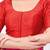 Women's dupion silk padded front open elbow sleeves saree blouse