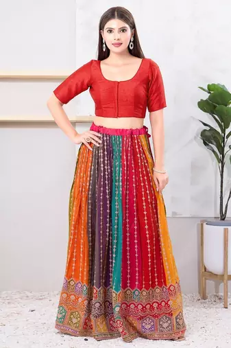 Women's dupion silk padded front open elbow sleeves saree blouse