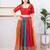 Women's dupion silk padded front open elbow sleeves saree blouse