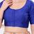Women's dupion silk padded front open elbow sleeves saree blouse