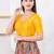 Women's dupion silk padded front open elbow sleeves saree blouse