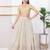 Women's jacquard padded back open elbow sleeves saree blouse