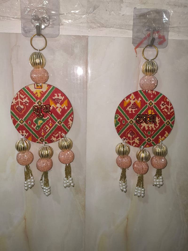 Handmade Traditional Design Decorative for Home Wall Decor Festive Decoration (Pack of 2)
