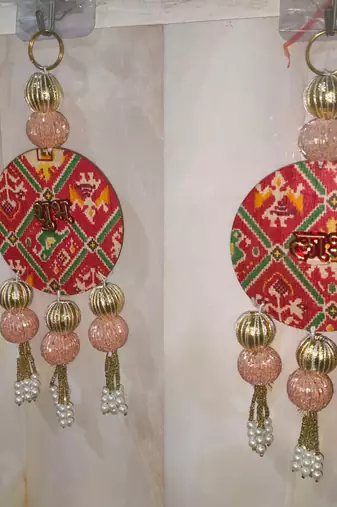 Handmade Traditional Design Decorative for Home Wall Decor Festive Decoration (Pack of 2)