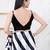 Women's sequence padded back open sleeveless saree blouse