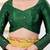 Women's gajii silk padded back open elbow sleeves saree blouse