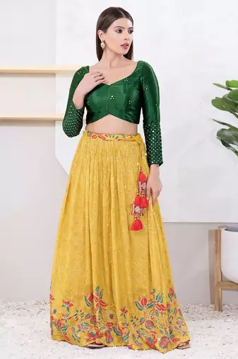 Women's gajii silk padded back open elbow sleeves saree blouse