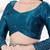 Women's gajii silk padded back open elbow sleeves saree blouse