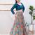 Women's gajii silk padded back open elbow sleeves saree blouse