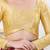 Women's gajii silk padded back open elbow sleeves saree blouse