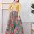 Women's gajii silk padded back open elbow sleeves saree blouse